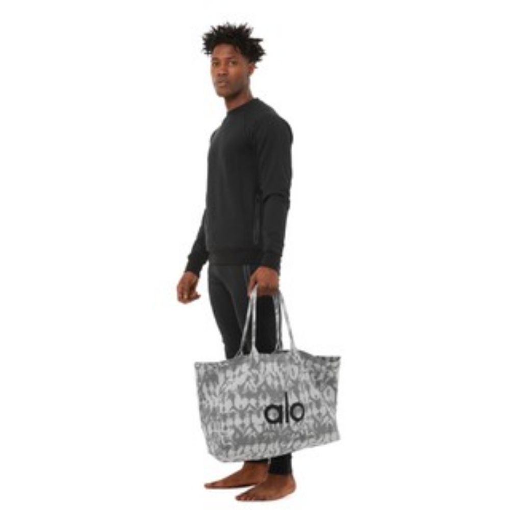 ALO Yoga Iconic Grey Tiedye Shopper Tote Free Gift!